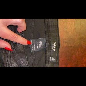 Torrid plaid jeans
